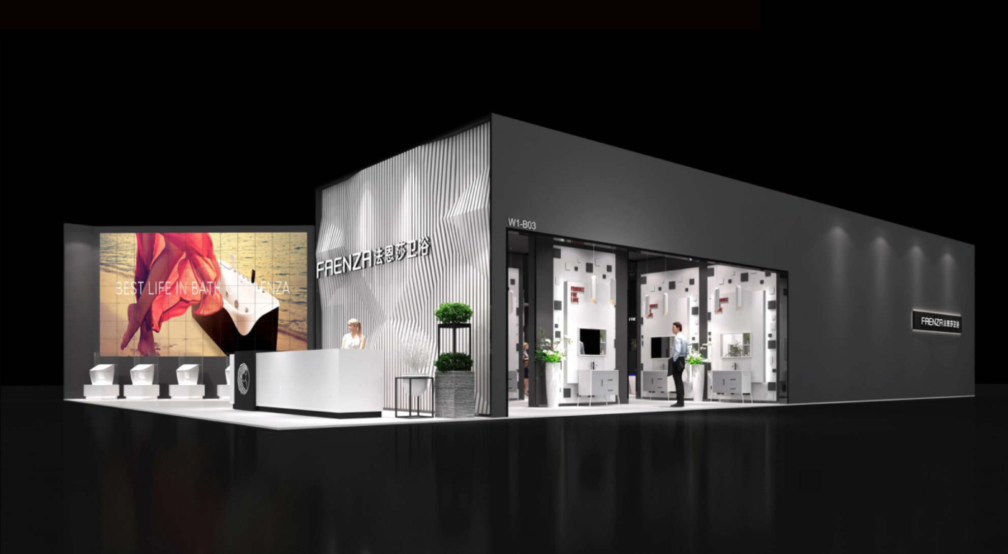 美刻會展為家博會參展商搭建320平方的臨展，讓人眼前一亮